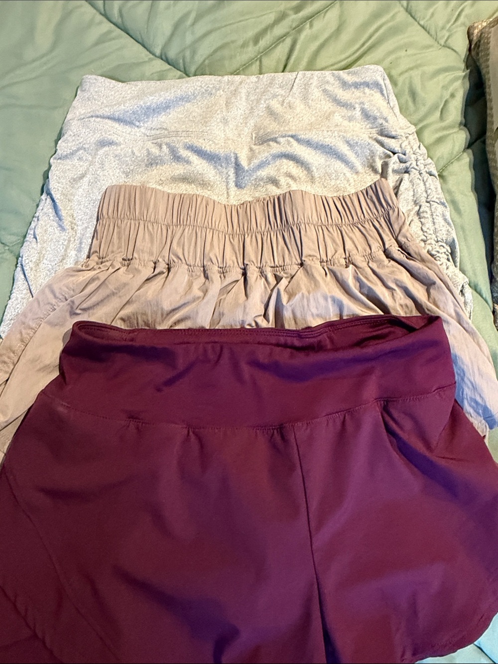 Kyodan Athletic Shorts Set - Maroon, Taupe, Light Gray